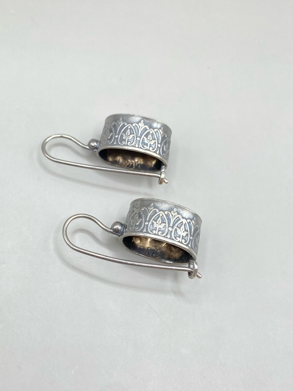 Silpada Sterling Silver Champagne Cubic Zirconia Earrings - Picture 7 of 9
